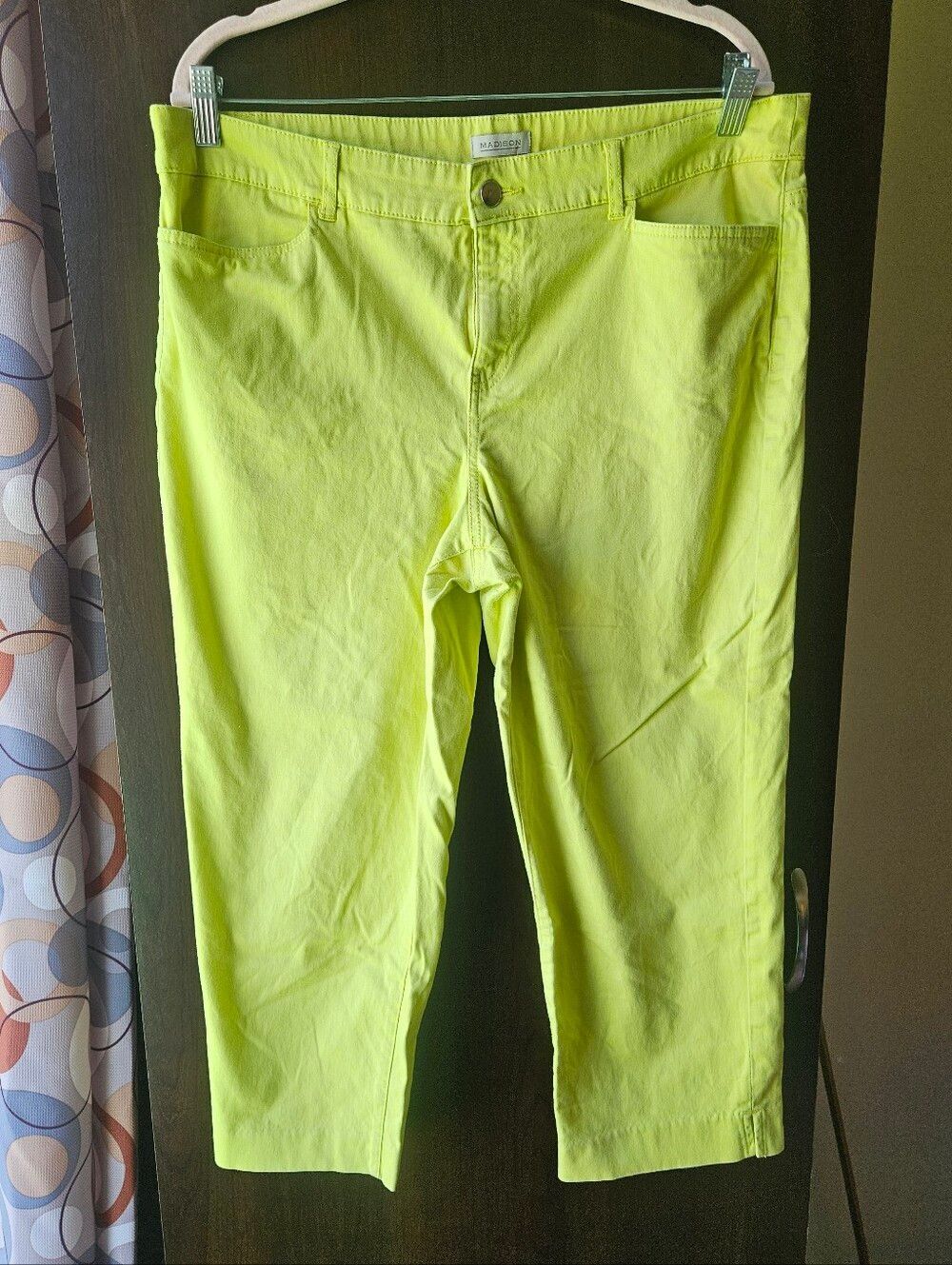 Madison Neon Yellow Pants Size 14